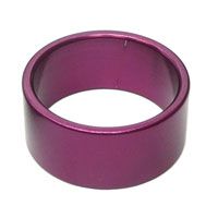 BICYCLE PARTS - SPACER ALLOY, 1 1/8 15MM PURPLE