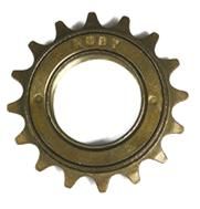 BICYCLE PARTS - FREEWHEEL - 1/8 X 16T, RUBY BRAND, 'ECONOMY VERSION , BROWN