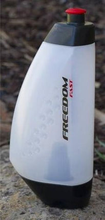 Freedom Cycling Systems Aero Hydration System Water Bottle Translucent Black Lid Red Cap For Cycling And Sports - 750ml BPA Free Bike Bottle