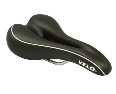 BICYCLE PARTS - SADDLE, VELO VOAM EAGLE O, COMFY SCULPTED GEL RACING W/CUT - OUT, 357G, 264 X 139MM