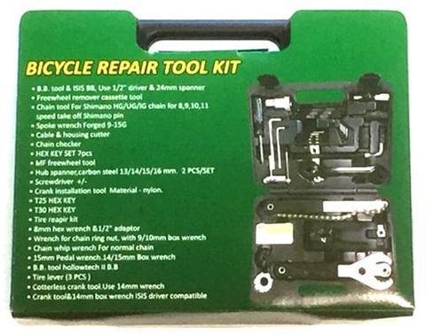 BICYCLE PARTS - TOOL KIT - 21 TOOLS (36 PIECES) - TOOL - MAX - MADE IN TAIWAN