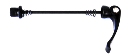 BICYCLE PARTS - SKEWER REAR, 165MM, Q/R, CR - MO AXLE ALLOY LEVER, BLACK