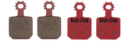 Kool-Stop Red Disc Brake Pads For Magura 4 Piston, MT7, MT5 Bicycles - Durable Metal Replacement Parts - KSD170