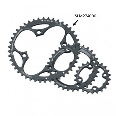 Stronglight MTB Chainring 44T 7075 Aluminum CNC Black CT2 104mm BCD 4 Hole 9 Speed For Cycling