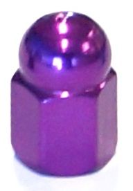 Bicycle Valve Caps Nuts Purple Aluminum For Cycling Tires, Tubes & Trailers Accessories - Protective Caps For Schrader & Presta Valves