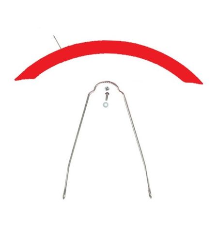 BICYCLE PARTS - M/GUARD FRONT RED FR20TRIKE