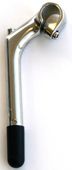 BICYCLE PARTS - QUILL STEM - 60MM EXT, 25 DEGREE, 180MM HEIGHT., 22.2MM DIA., 25.4MM BB, SILVER