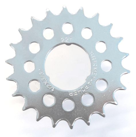BICYCLE PARTS - COG 3 - SPLINE. 22T, STURMEY ARCHER, CP, FLAT TYPE, COASTER SPROCKET (I.D - 35MM)