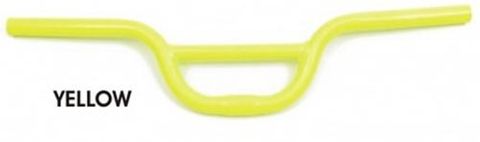 BICYCLE PARTS - HANDLE BAR, RETROSPECT , URBAN/FIXIE, 560MM, YELLOW (BAR BORE 25.4) (RISE 100MM)