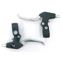 BICYCLE PARTS - BRAKE LEVER 22MM ALLOY V - BRAKE LEVER, 3 FINGER TYPE, FOR KIDS BIKES (SOLD IN PAIRS)