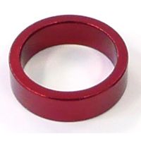 BICYCLE PARTS - SPACER ALLOY, 1 1/8 RED COLOUR, 10MM