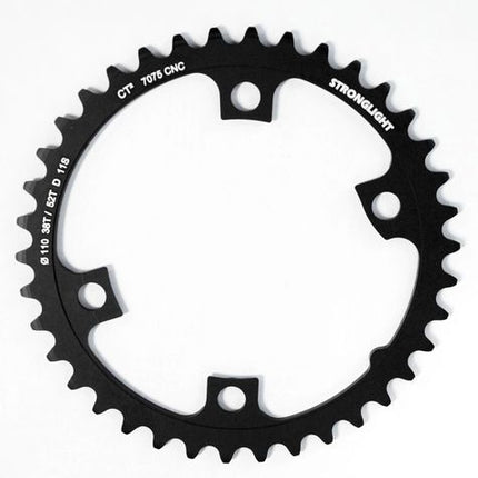 Stronglight Black 7075 CNC Alloy 110 BCD 38T Inner Road Cycling Chainring For Shimano Dura-ace Di2 FC-R9100 11 Speed Drive Train Part