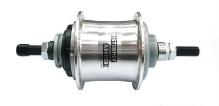 BICYCLE PARTS - STURMEY ARCHER 3SP HUB, FREEWHEEL, SRF3 , 36HOLE , POLISHED SILVER . 117MM (INCLUDES SHIFTER KIT)