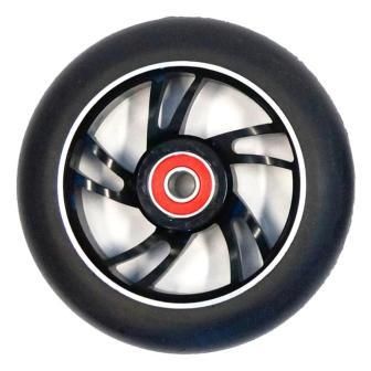 BICYCLE PARTS - SCOOTER WHEEL, ALLOY, 110MM INCL ABEC - 9 BEARING, BLACK CORE, SENSATIONAL