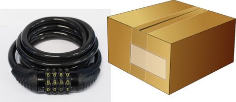 Secure 10mm X 1800mm Black Combination Cable Lock For Bikes And Outdoor Gear, Heavy Duty Anti-theft Security For Maximum Protection And Peace Of Mind