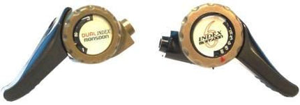 BICYCLE PARTS - THUMB SHIFTER LEVERS, 6SPD INDEX/FRICTION R & L