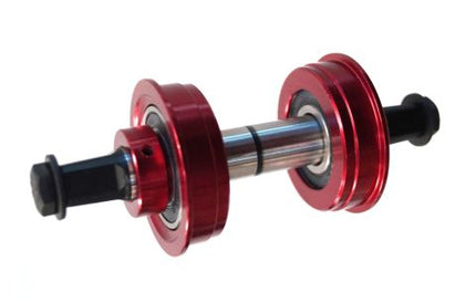 BICYCLE PARTS - BMX CONVERSION KIT - 127MM AXLE, WITH SEALED BEARINGS RED
