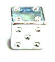BICYCLE PARTS - VALVE CAP DICE SILVER 15MM , CB - 291