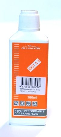 BICYCLE PARTS - HYDRAULIC DISC BRAKE FLUID - DOT 5.1, HK - OIL010 - 51, 100ML BOTTLE