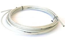BICYCLE PARTS - GEAR CASING - LINEAR LEX OUTER BRAIDED, 4.5MM X 7.6 METRES, SILVER