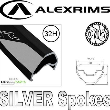 BICYCLE PARTS - WHEEL - 650B/27.5 ALEX EVO - 2 D/W BLACK EYELETED RIM , WHITE SEALED 6 BOLT ALLOY HUB , BLACK SPOKES (MATCHING REAR 92030)
