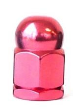 BICYCLE PARTS - ALLOY AXLE NUT - 3/8 X 26, HEIGHT 25MM, RED