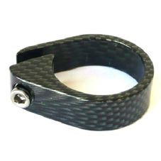 BICYCLE PARTS - SEAT POST CLAMP, CARBON LOOK FOR CARBON SEAT POST, DIA. 34.9MM