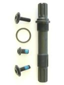 BICYCLE PARTS - SPINDLE - CR - MO SPINDLE, MID TYPE, 8T - 19MM FOR LOOSE BALL BB, 155MM LONG