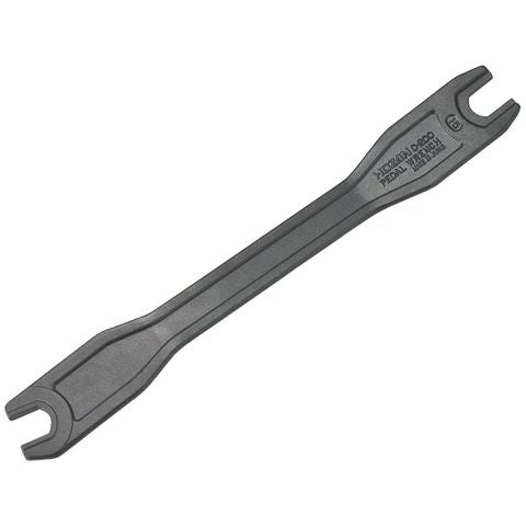 BICYCLE PARTS - HOZAN PEDAL WRENCH - DROP - FORGING WITH CHROME VANADIUM STEEL FOR PROS. LY DESIGNED WRENCH WHICH HAS A COMBINATION OF 15° JAW AND STRAIGHT JAW.
