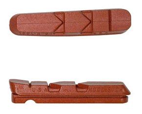 BICYCLE PARTS - BRAKE PADS - KOOL STOP DURA INSERT SALMON KSDURASA