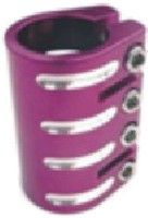 BICYCLE PARTS - SCOOTER CLAMP QUAD 31.8MM , PURPLE