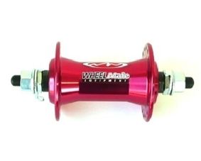 BICYCLE PARTS - HUB FRONT ALLOY AXLE 3/8 RED 36H