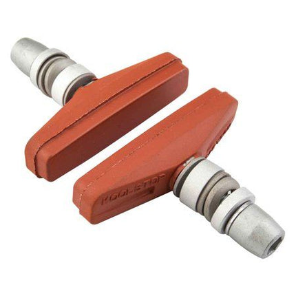 BICYCLE PARTS - BRAKE PADS - KOOL STOP KS - CTSA CITY CANTILEVER THREADED POST. SALMON