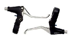 BICYCLE PARTS - BRAKE LEVER - FOR CANTILEVER, 2 FINGER TYPE, ALLOY (SOLD IN PAIRS)