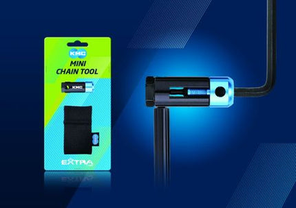 KMC Mini Chain Tool For Cycling - Quality Repair Tool With Hex Wrench And Neoprene Bag For Most Chains, Portable Bike Maintenance Gear