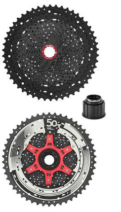 BICYCLE PARTS - CASSETTE - 12 SPEED CASSETTE, 10 - 50T, XD DRIVER COMPATIBLE, BLACK MZ91X, QUALITY SUNRACE CASSETTE