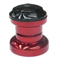 BICYCLE PARTS - HEADSET THREADLESS, 28.6 X 34 X 30MM, SEALED BEARINGS, RED