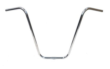 BICYCLE PARTS - HANDLEBAR 22.2MM, 91CM WIDE, 500MM RISE, HI - RISE, STEEL CP SILVER (ALSO AVAILABLE ITEM 2604 22.2 - 25.4 SLEEVE)