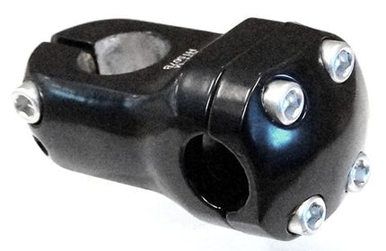 AHEAD Stem For BMX 50mm Extension 0 Degree Black Aluminum Bike Handlebar Component For Cycling Enthusiasts