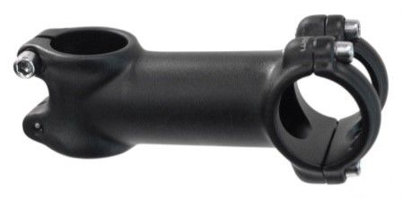 BICYCLE PARTS - AHEAD STEM - 90MM EXT, 7 DEGREE, 28.6MM DIA., 25.4MM BB, MATT BLACK