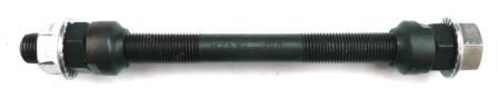 BICYCLE PARTS - AXLE - REAR BMX, 1/2 X 185MM, WITH CONE & NUT