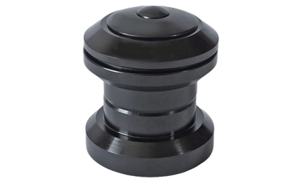 BICYCLE PARTS - HEADSET 1.1/8 BLACK, ALLOY, THREADLESS, BLACK. CARTRIDGE BALL BEARING, 1 - 1/8 X 34 X 30MM
