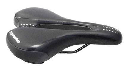 BICYCLE PARTS - SADDLE ERGONOMIC WITH CUT - OUT, SIZE 270*170MM, BLACK 'TOUR - SERIES'