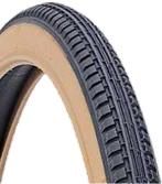 BICYCLE PARTS - TYRE 24 X 1.3/8 BLACK WITH GUM WALL (37 - 540)