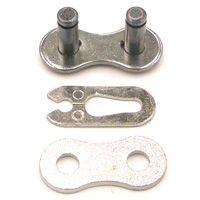 BICYCLE PARTS - CONNECTING LINKS - 1/2 X 1/8 SPRING, HEAVY DUTY, ONLY FITS CHAIN 1863A+1857A, CHROME PLATED (BAG OF 4)