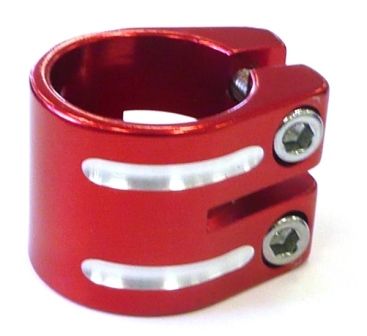 BICYCLE PARTS - S/CLAMP 33.3MM RED NO LIP