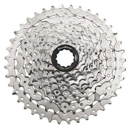 BICYCLE PARTS - CASSETTE - 9 SPEED, 11 - 36T, NICKEL , QUALITY SUNRACE PRODUCT