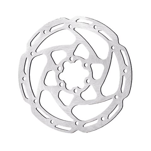 Tektro 180mm Disc Rotor For Bicycles - 6 Bolt Mount, 1.8mm Thickness, Includes Bolts, Excellent Heat Resistance For 2 Piston Brakes