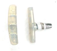 BICYCLE PARTS - BRAKE SHOES - FOR V BRAKE, CLEAR COMPOUND, 60MM (SOLD IN PAIRS)