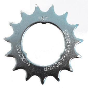 BICYCLE PARTS - COG 3 - SPLINE. 15T, STURMEY ARCHER, CP, FLAT TYPE, COASTER SPROCKET (I.D - 35MM)